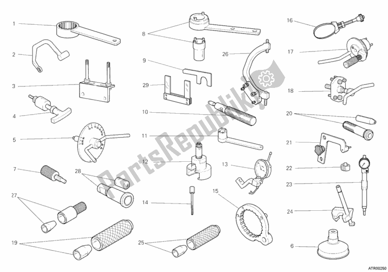 All parts for the Workshop Service Tools, Engine of the Ducati Monster 795-Thai 2012